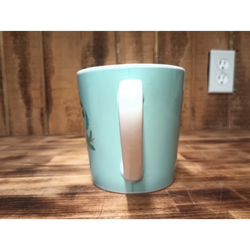 Starbucks 2019 Christmas Holiday Mermaid‎ Coffee Cup Mug Blue Dove Holly 18 FL